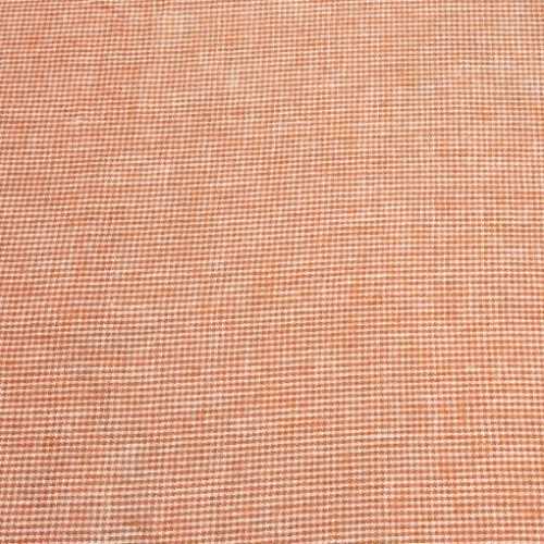 Orange Mini Check Brushed Cotton FLANNEL Fabric - The Homespun Loft