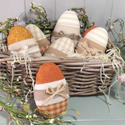Bag of Three Primitive Egg Bowl Fillers 4 - The Homespun Loft