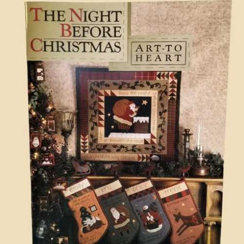 Night Before Christmas Art to Heart Pattern Book - The Homespun Loft