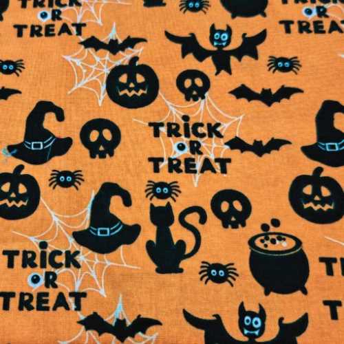 Spooky Halloween Trick or Treat Fabric 18" x 22" - The Homespun Loft