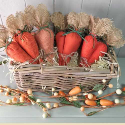 Bunch of 3 Primitive Carrot Bowl Fillers 3 - The Homespun Loft