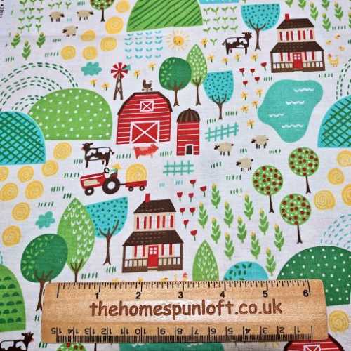 FQ Farm Fun Fabric by Moda - The Homespun Loft