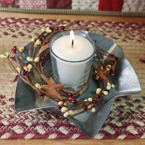 Burgundy Vanilla Pip Berry Candle or Lamp Ring - The Homespun Loft