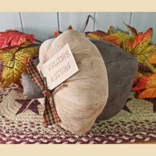 10" Large Primitive Handmade Autumn Acorn - The Homespun Loft