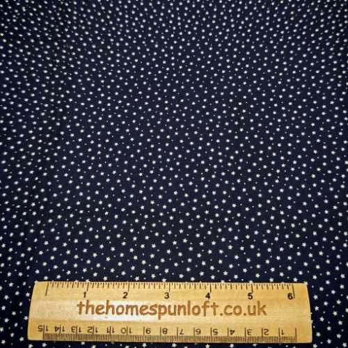 FQ Dark Blue Star Fabric Rose and Hubble - The Homespun Loft