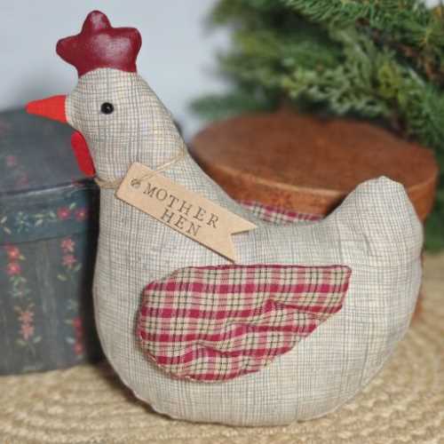 10" Mother Hen Primitive Spring Mother's Day Decor - The Homespun Loft