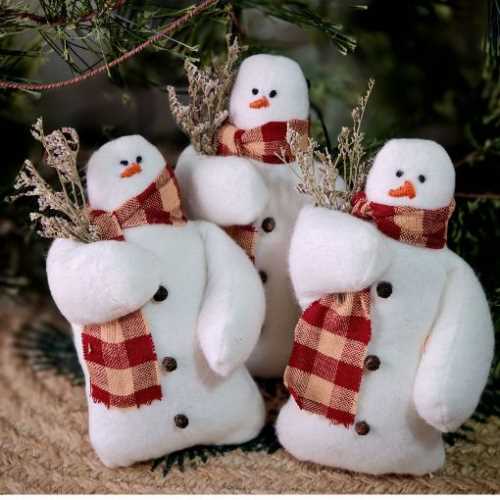 Handmade Snowman Christmas Tree Decoration - The Homespun Loft