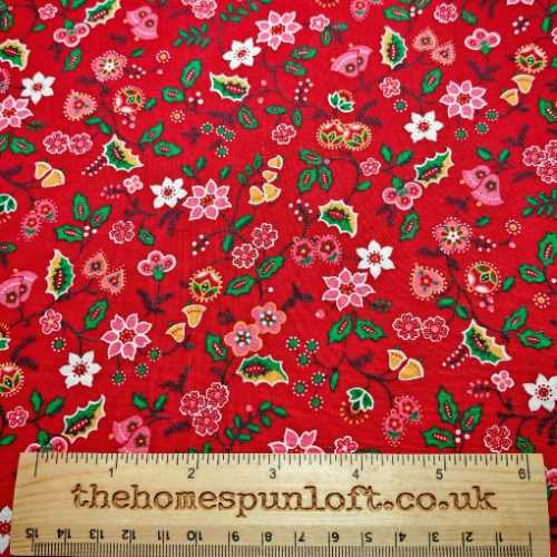 FQ Christmas Cranston Print Works Fabric - The Homespun Loft