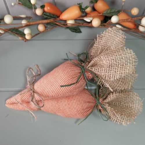 Bunch of 3 Primitive Carrot Bowl Filler Decor - The Homespun Loft