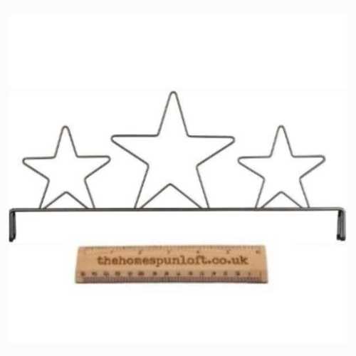 Primitive 3 Star Wire Quilt Stand TOPPER - The Homespun Loft