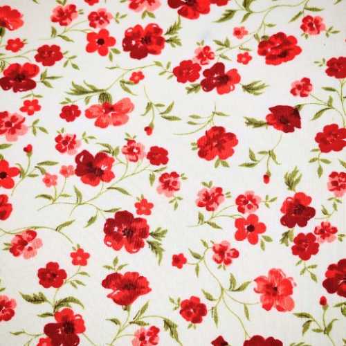 FQ Cream Floral Fabric - The Homespun Loft