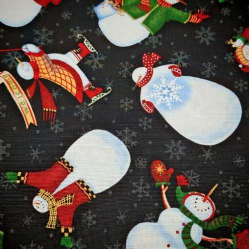 FQ YARD Let it Snow Snowmen Fabric by Windham - The Homespun Loft