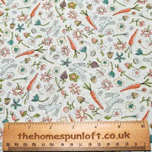 Down by the Veggie Patch Fabric 18" x 22" - The Homespun Loft