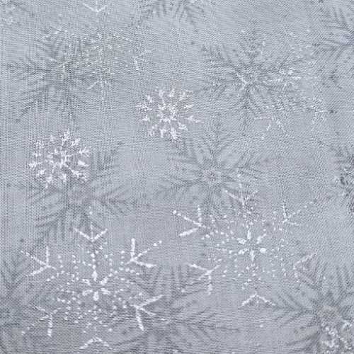 Silver Snowflakes Christmas Fabric - The Homespun Loft