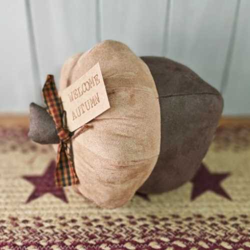 10" Large Primitive Handmade Autumn Acorn - The Homespun Loft