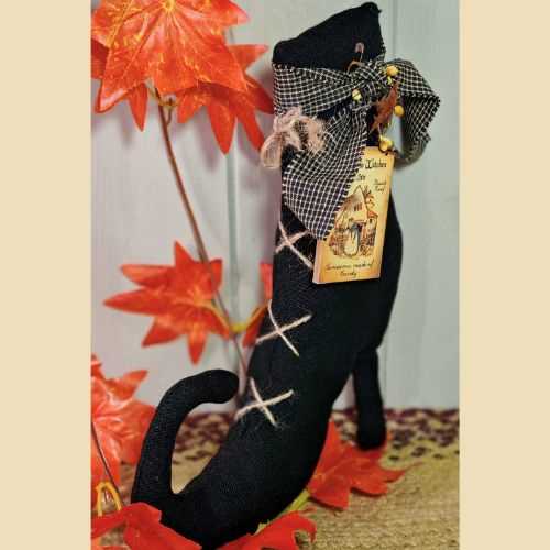 10" Primitive Witches Boot Halloween Autumn Decor - The Homespun Loft