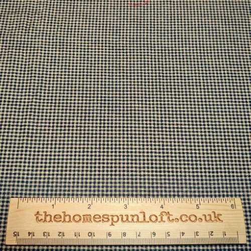 FQ Primitive Mini Check Black and Tan Fabric Print - The Homespun Loft