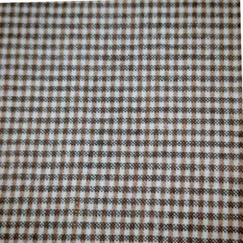 Grey Mini Check Brushed Cotton Homespun Fabric - The Homespun Loft