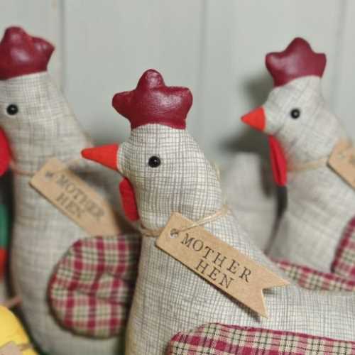 10" Mother Hen Primitive Spring Mother's Day Decor - The Homespun Loft