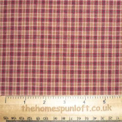 Primitive Pumpkin and Barn Red Homespun Fabric - The Homespun Loft