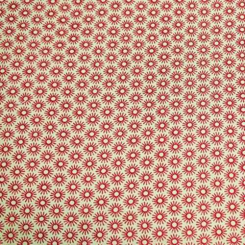 FQ Brick and Tan Sunburst Cotton Fabric - The Homespun Loft