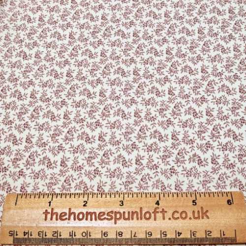 FQ Mauve and Cream Thimbleberries Club Fabric - The Homespun Loft