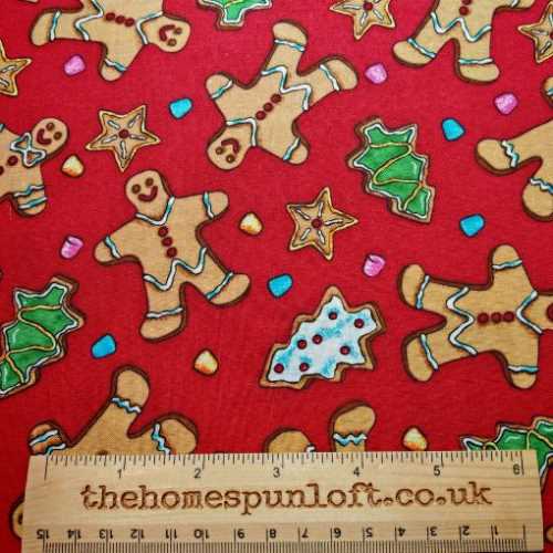 FQ YARD Christmas Cookies Fabric - The Homespun Loft