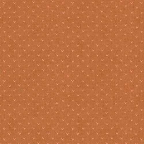 FQ YARD Carved Notches Copper Fabric - The Homespun Loft