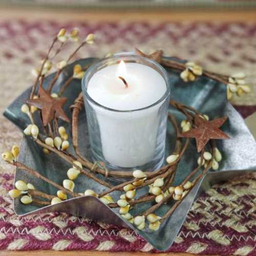 Primitive Vanilla Pip Berry Candle or Lamp Ring - The Homespun Loft