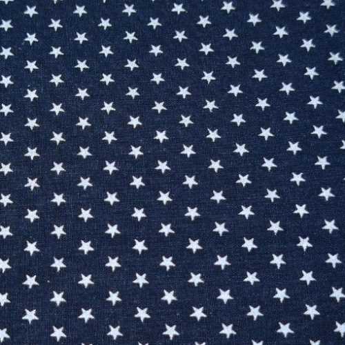 FQ Navy and Cream Primitive Star Fabric - The Homespun Loft