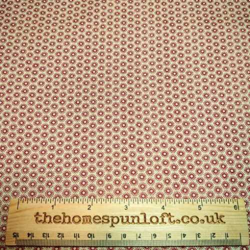 FQ Brick and Tan Sunburst Cotton Fabric - The Homespun Loft