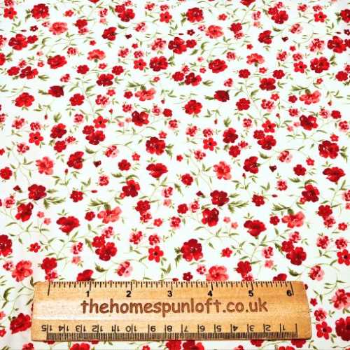 FQ Cream Floral Fabric - The Homespun Loft